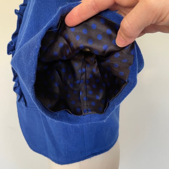 ALICE TEMPERLEY for Target - Royal blue velvet cropped jacket - Picture 5 of 8